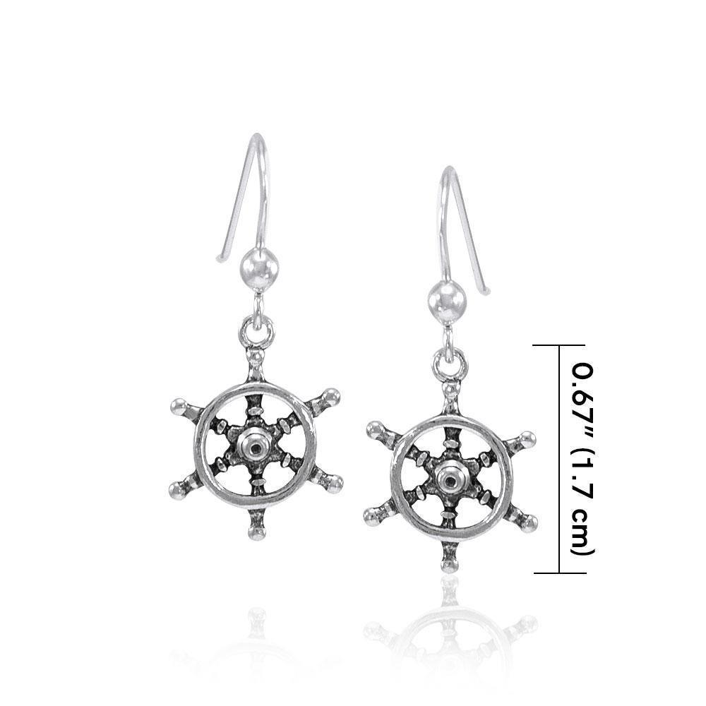 Ship Wheel TER1499 Earrings