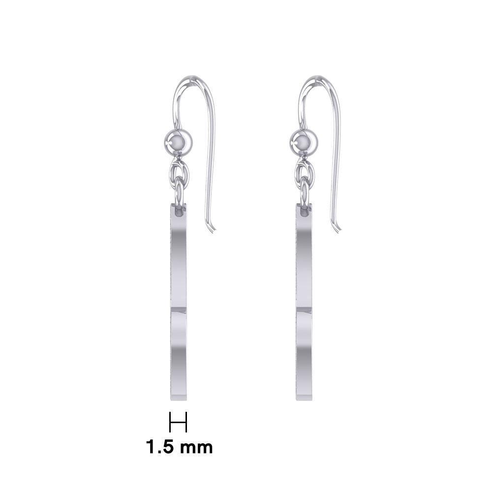 Sterling Silver Celtic Trinity Knot Earrings with Marcasite TER1801 Earrings