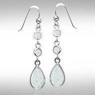 Teardrop Cabochon Silver Earrings TER434 Earrings