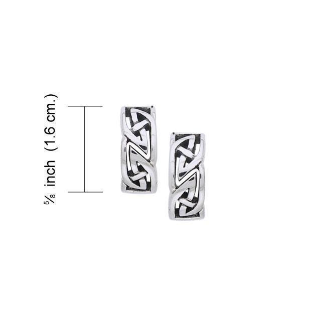 Modern Celtic Knot Earrings TER994 Earrings