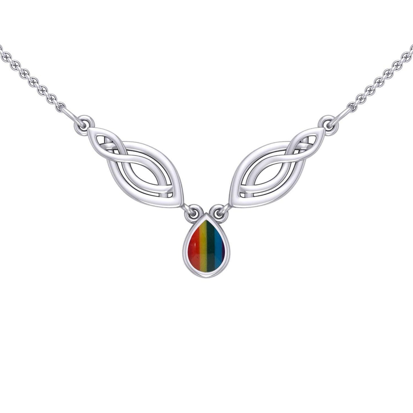 Celtic Knotwork Silver Necklace TN117 - peterstone.dropshipping