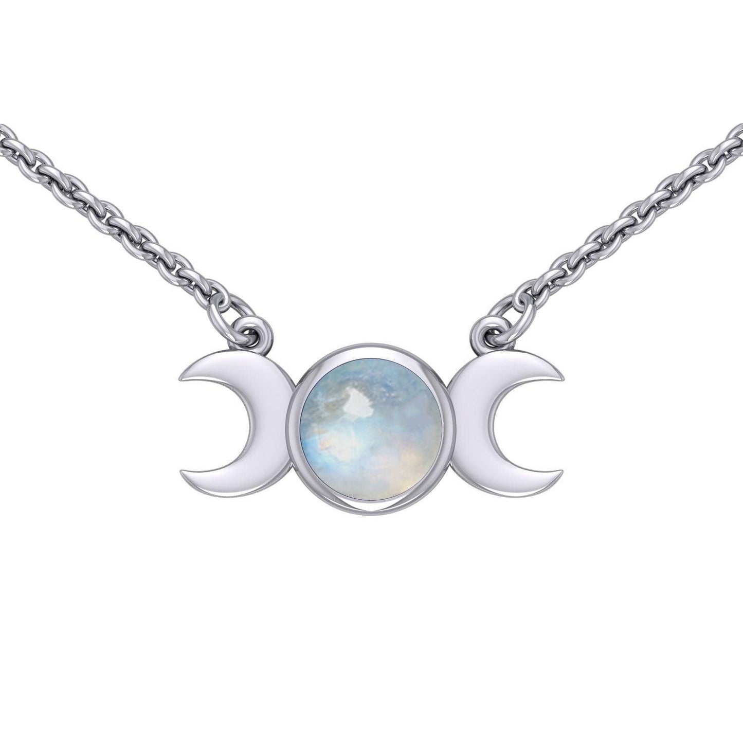 Blue Moon Silver Necklace with Gemstone TN268 - peterstone.dropshipping