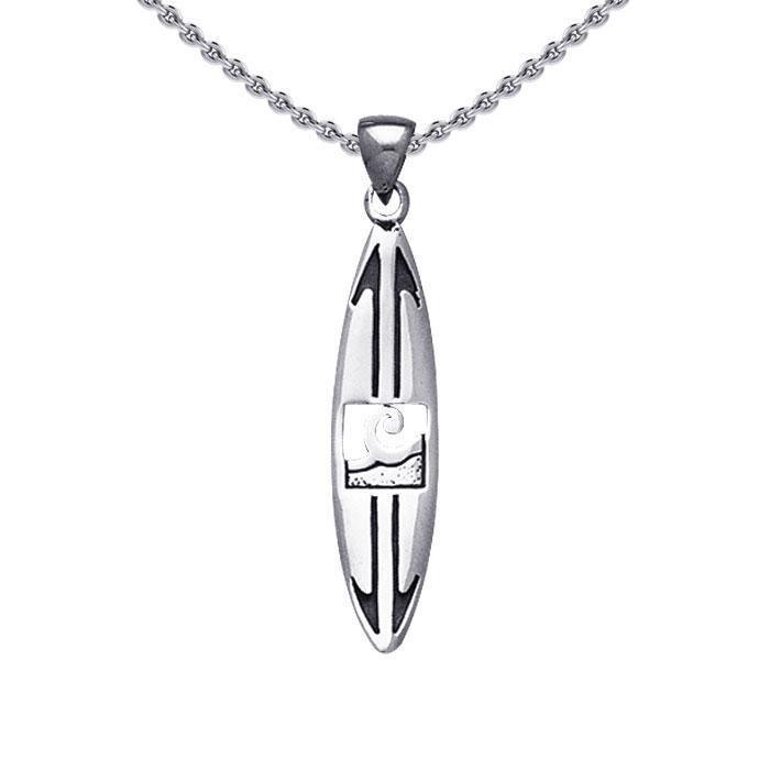 Ride the sea adventure of your life ~ Sterling Silver Surf Pendant Jewelry TP1572 Pendant