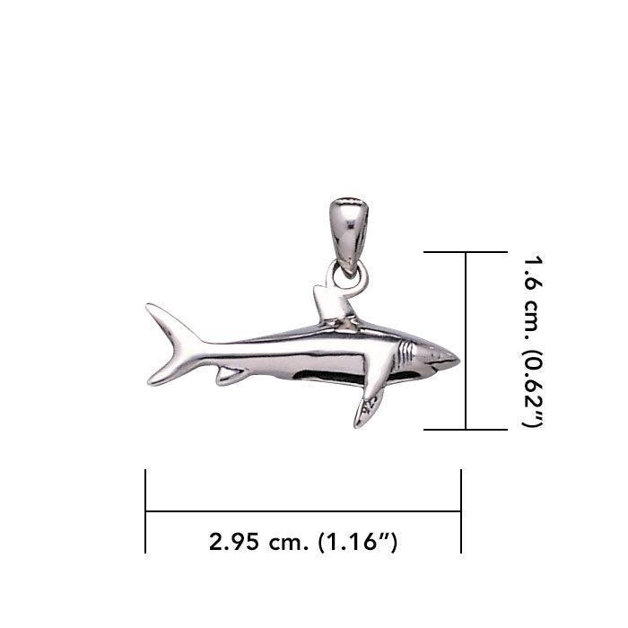 Shark Sterling Silver Pendant TP1634 - peterstone.dropshipping