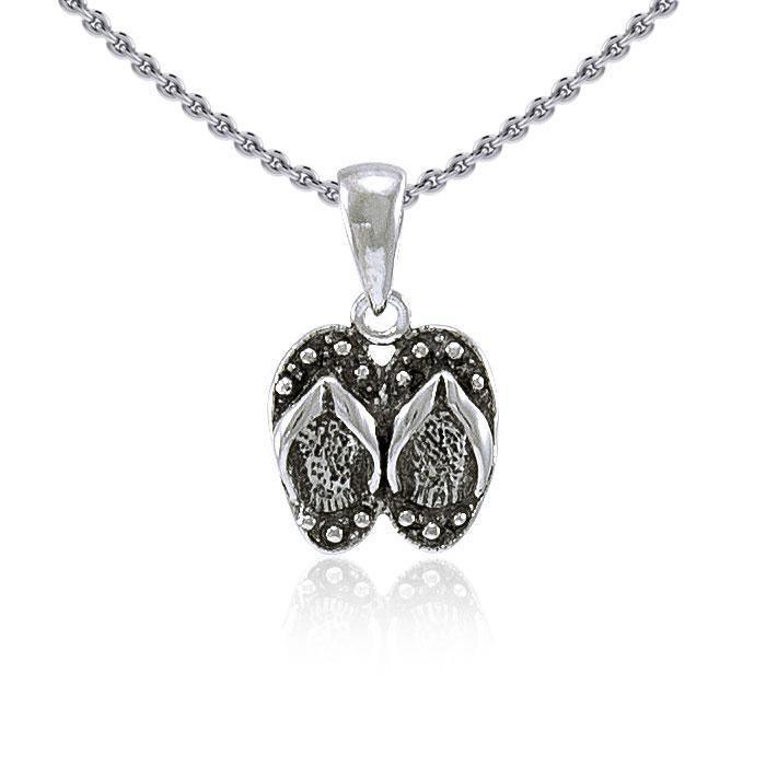 Flip Flops Silver Pendant TP2268 Pendant