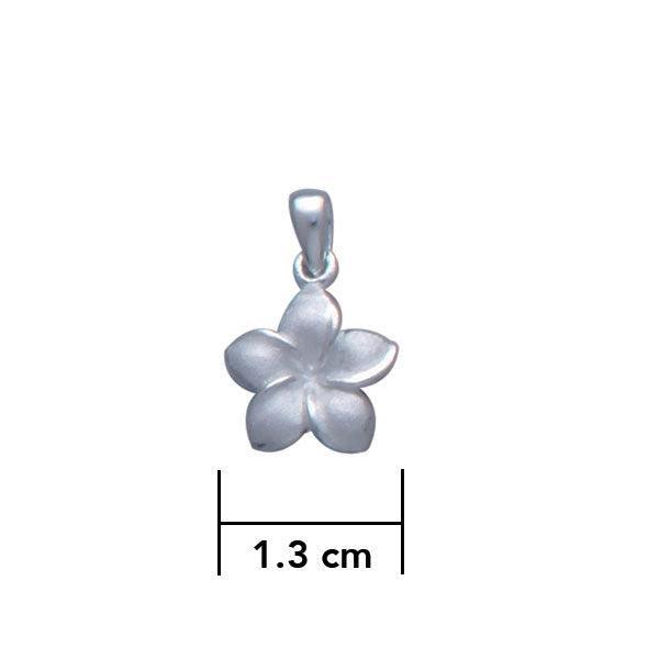 Plumeria - Hawaii National Flower Silver Small Pendant TP2649 - peterstone.dropshipping