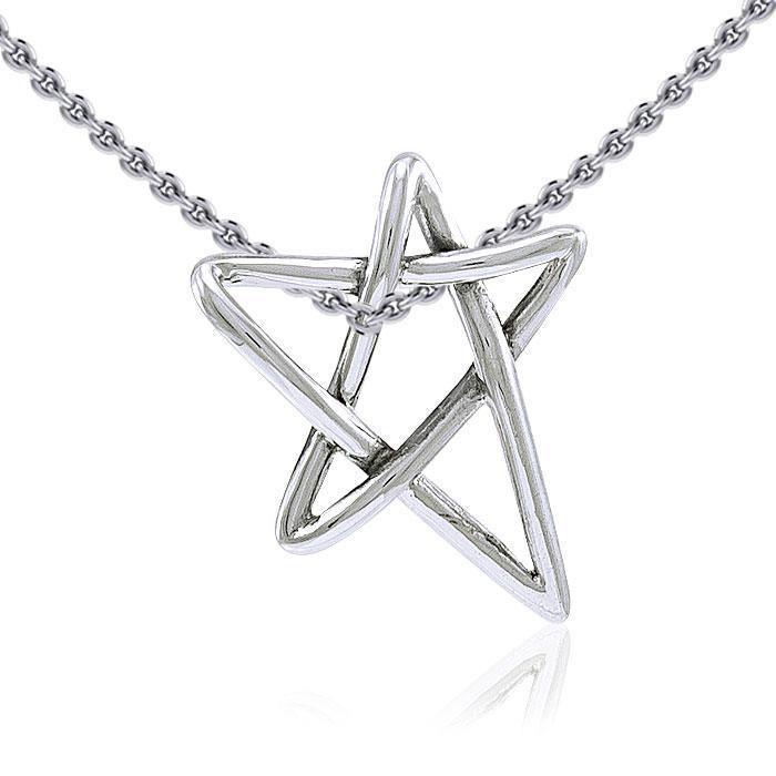 Silver Pentagram Pentacle Pendant TP3233 Pendant