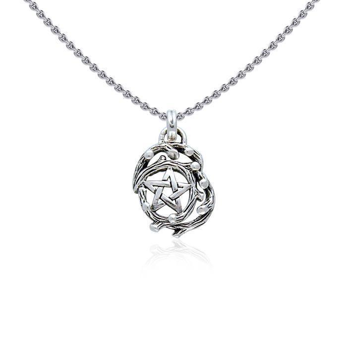 Silver Pentagram Pentacle Pendant TP3381 Pendant