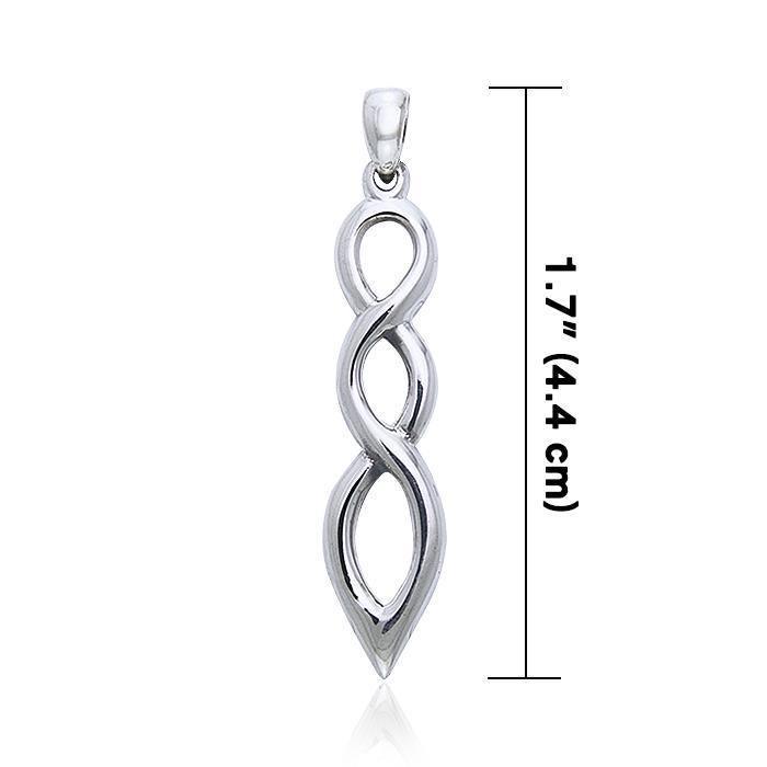 Celtic Knotwork Twist Silver Pendant TP343 Pendant