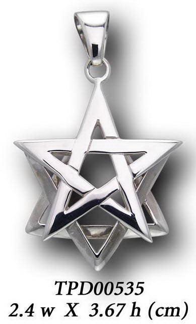 Pentacle Over Star Of David Pendant TPD535 - peterstone.dropshipping