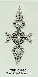 Celtic Cross Silver Pendant TPD1820 - peterstone.dropshipping