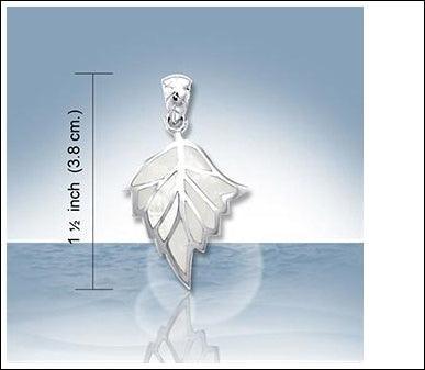 Leaves of Seasons ~ Sterling Silver Jewelry Pendant TPD3442 - peterstone.dropshipping