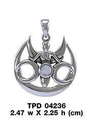 Triple Moon Goddess Pendant TPD4236 Pendant