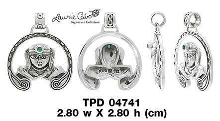 Celtic Goddess Anu Sterling Silver Pendant TPD4741 - peterstone.dropshipping