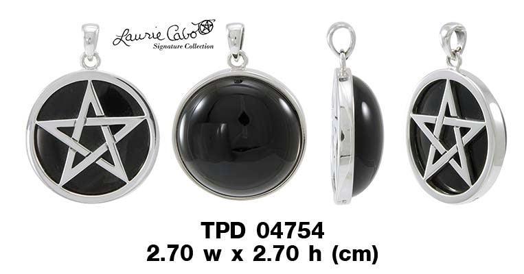 Scrying Divining Pentacle Sterling Silver Pendant TPD4754 - peterstone.dropshipping