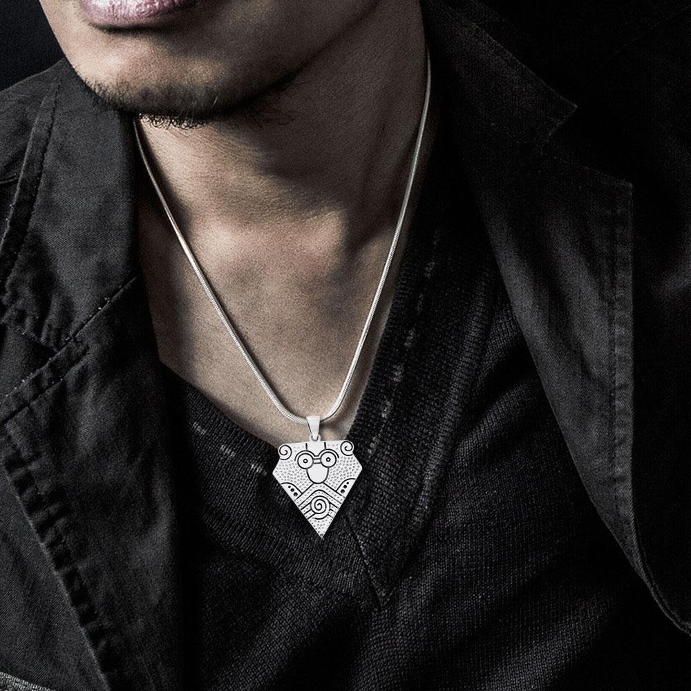 An art of exception ~ Viking Borre Sterling Silver Pendant Jewelry TPD1131 Pendant