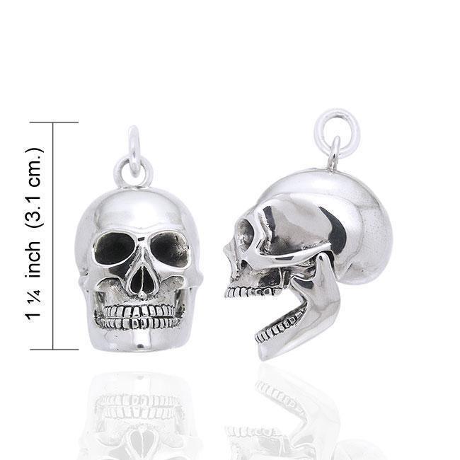 Moveable Skull Silver Pendant TPD1221 Pendant