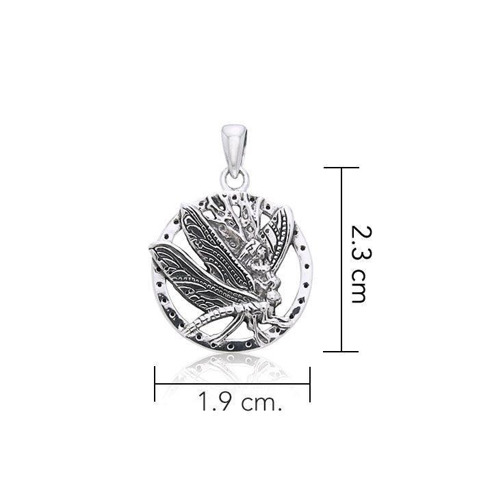 Jody Bergsma Dragonfly Fairy ~ Sterling Silver Jewelry Pendant TPD1872 - peterstone.dropshipping