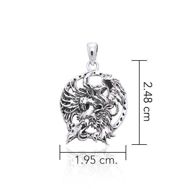 Jody Bergsma Phoenix Silver Pendant TPD1874 - peterstone.dropshipping