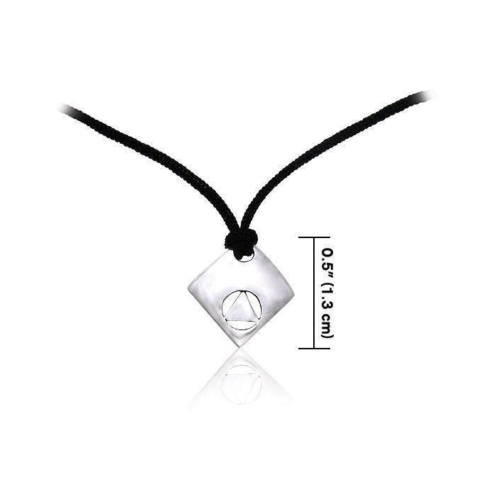 AA Symbol Silver Pendant TPD306 Set