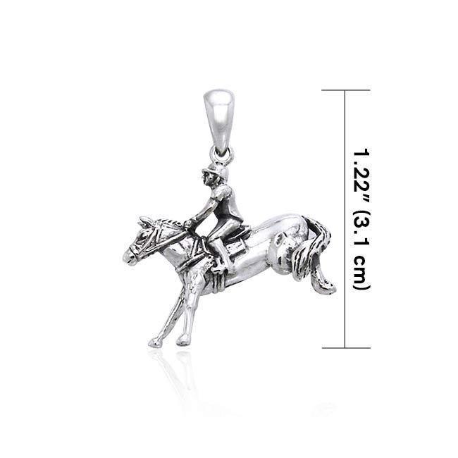 Horse Training Sterling Silver Pendant TPD3271 Pendant