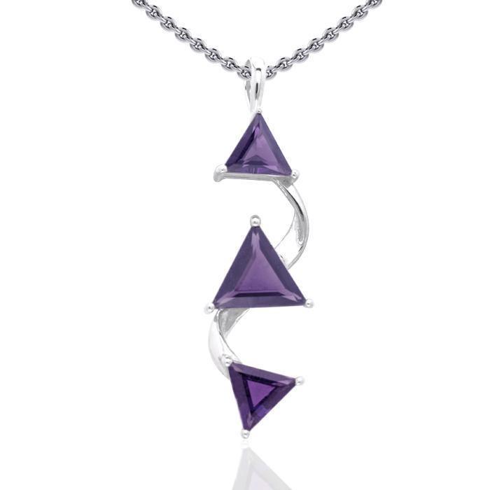 Elegant Birthstone TPD3472-Genuine Amethyst Birthstone