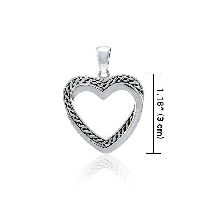 Celtic Heart Silver Pendant TPD3867 Pendant