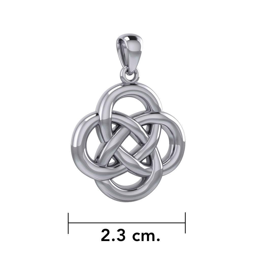 Modern Celtic Knot Silver Pendant TPD3962 - peterstone.dropshipping