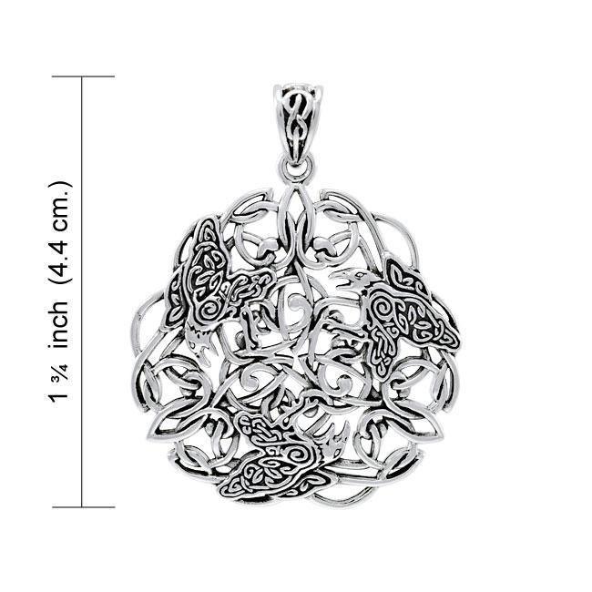 Brigid Ashwood Celtic Raven Pendant TPD4001 Pendant
