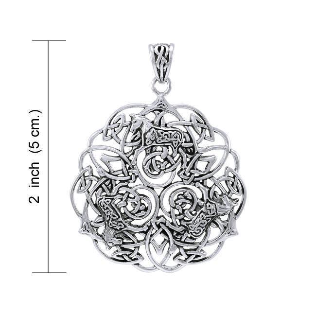 Brigid Ashwood Celtic Horses Pendant TPD4003 Pendant