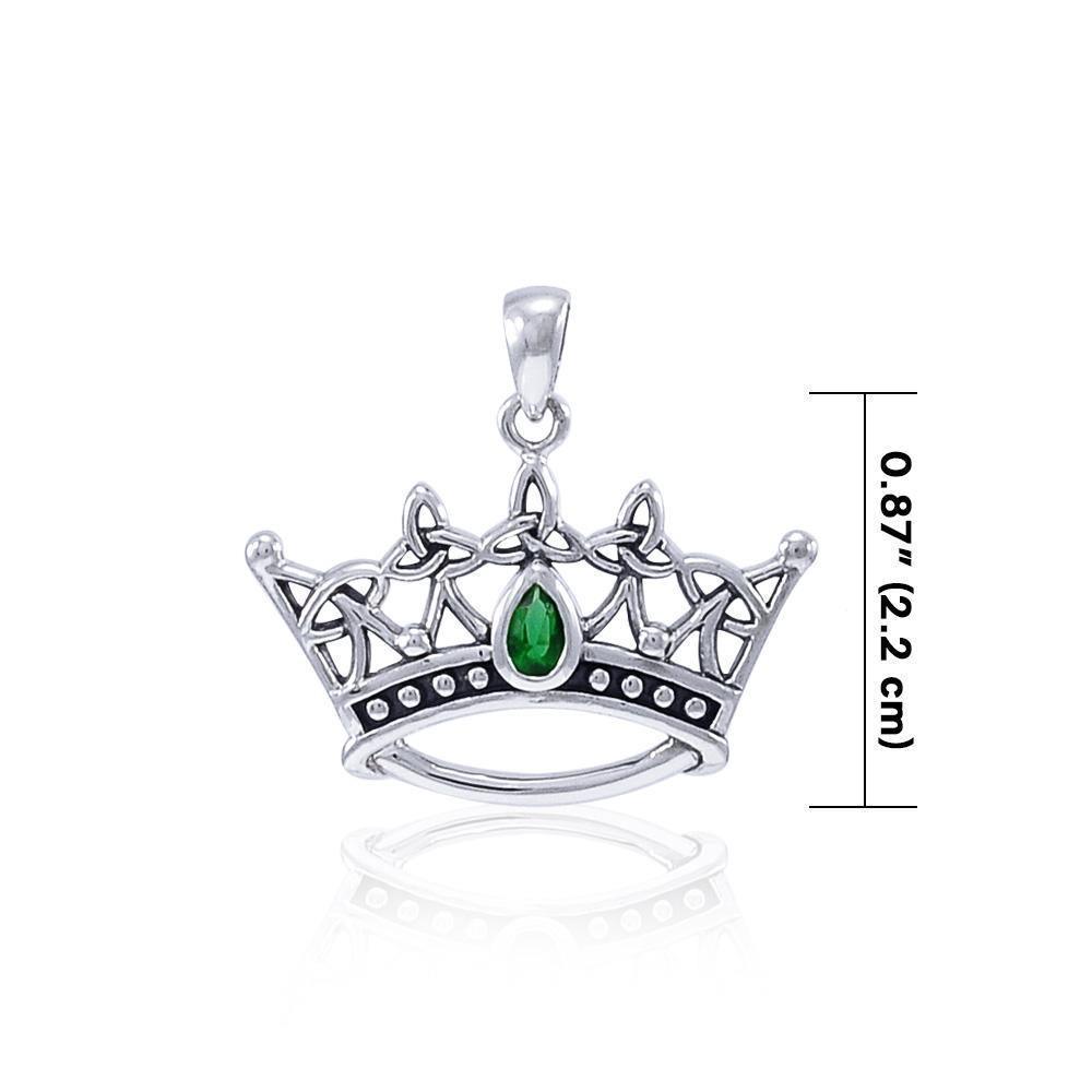 Triquetra Crown Sterling Silver Pendant TPD4166 Pendant