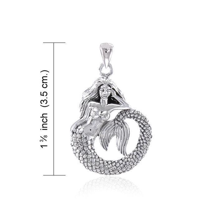 Mesmerized by the Ocean Mermaid ~ Sterling Silver Pendant Jewelry TPD4344 Pendant