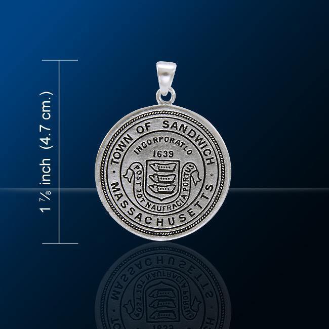 Town os Sandwich, MA Silver Pendant TPD4455
