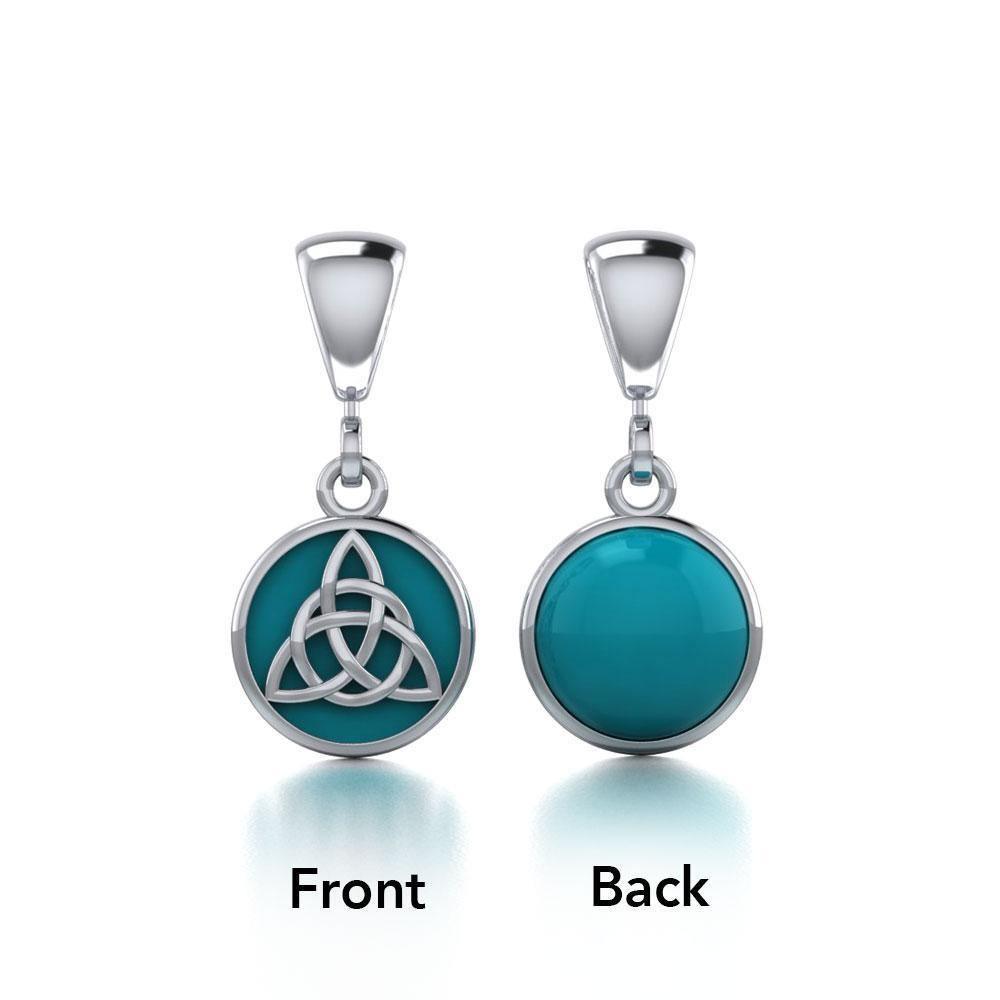 Celtic Triquetra Knot Silver Flip Pendant TPD476 Pendant