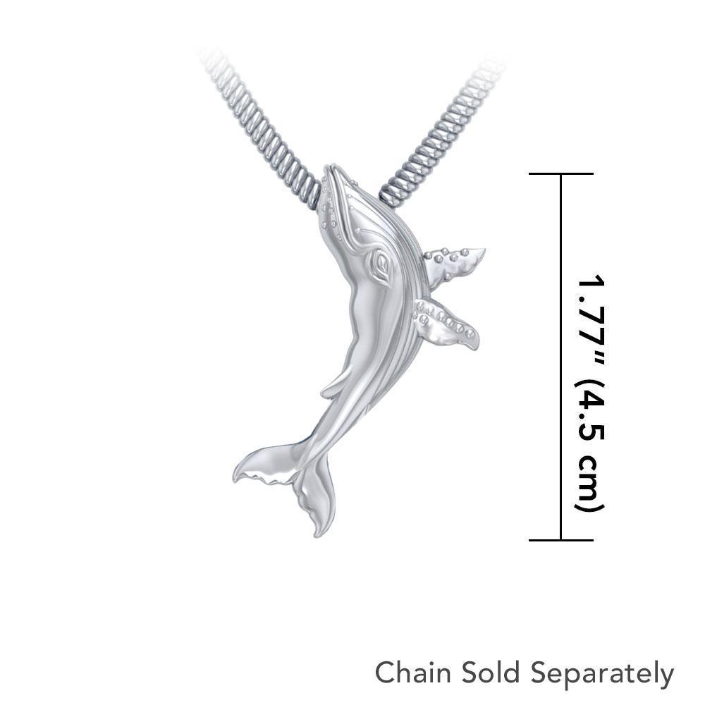 Sterling Silver Humpback Whale Pendant TPD5216 Pendant