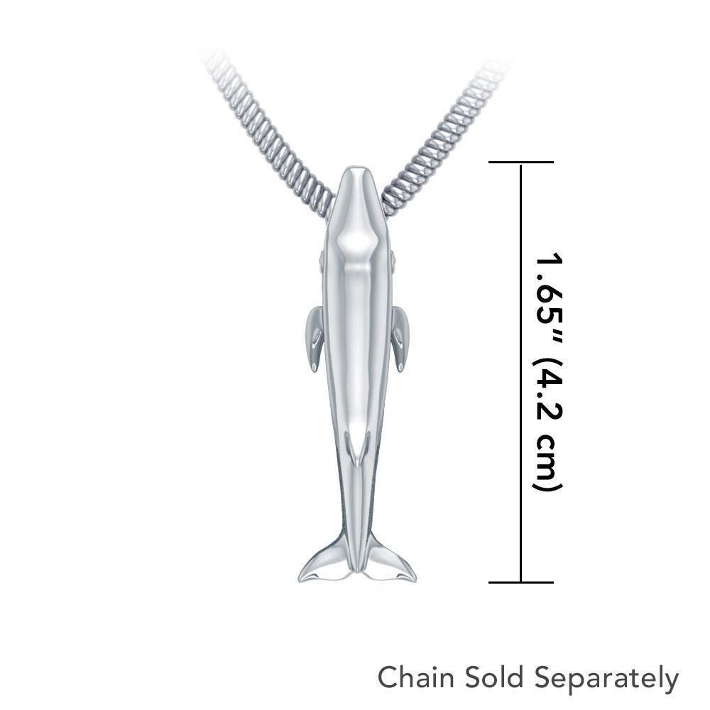 Sterling Silver Mike Whale Pendant TPD5217 Pendant