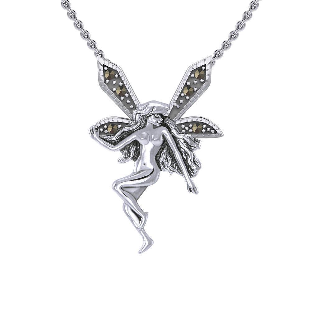 The Little Fairy Silver Pendant with Marcasite TPD5370 Pendant
