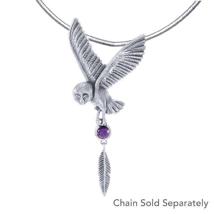 Ted Andrews Barn Owl Pendant TPD545 Pendant