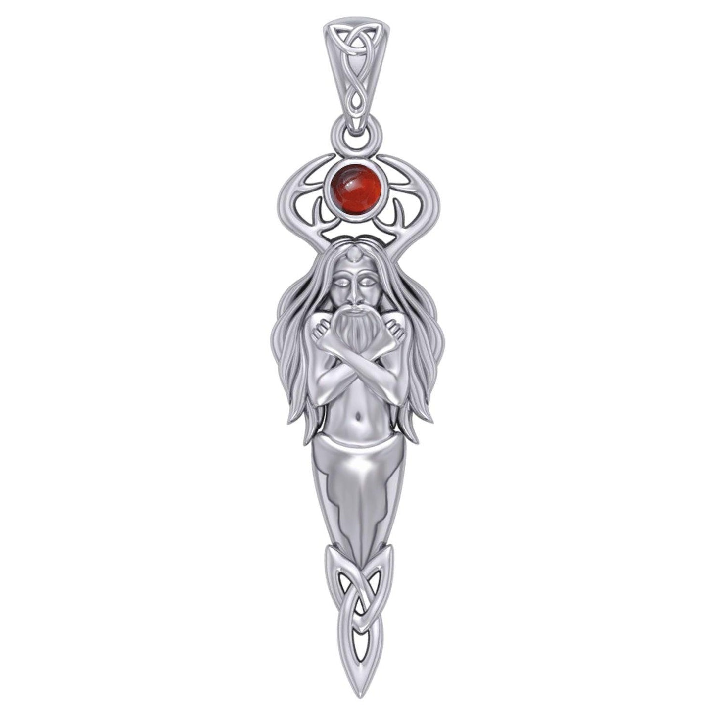 God Cernunnos Silver pendant with Gem TPD5888 - peterstone.dropshipping