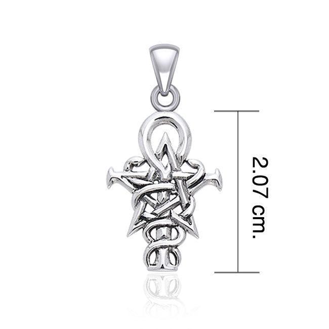 Penkhaduce Wizardry symbol Silver Pendant by Oberon Zell TPD5915 - peterstone.dropshipping