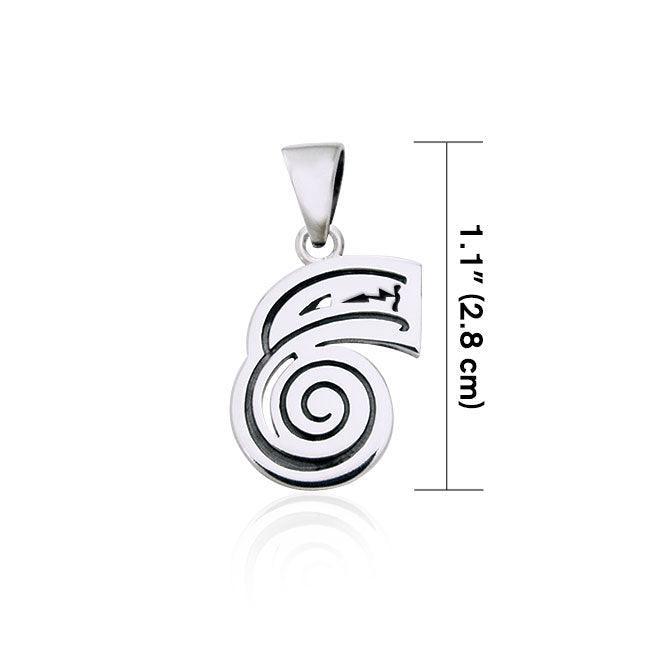 Reiki Symbol Silver Pendant TPD992 Pendant