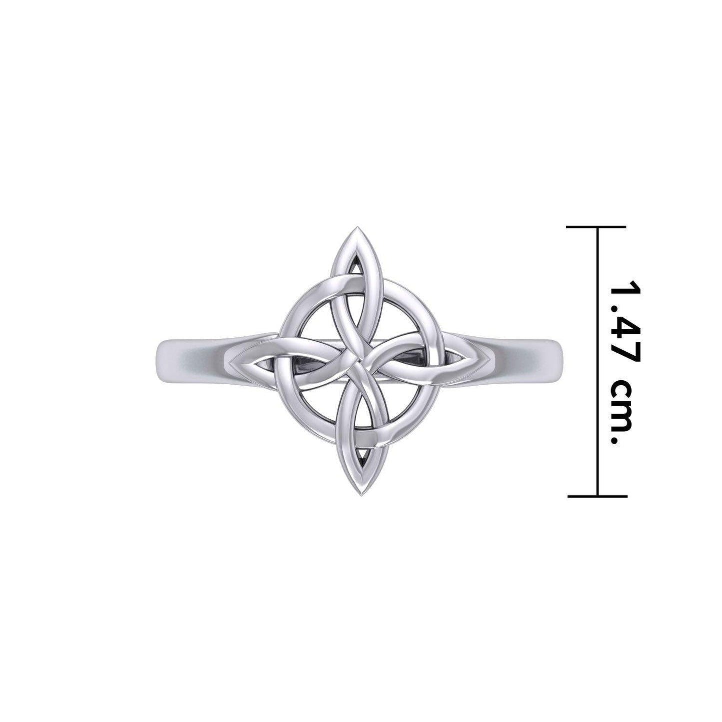 Celtic Quaternary Knot Ring TR3323 - peterstone.dropshipping