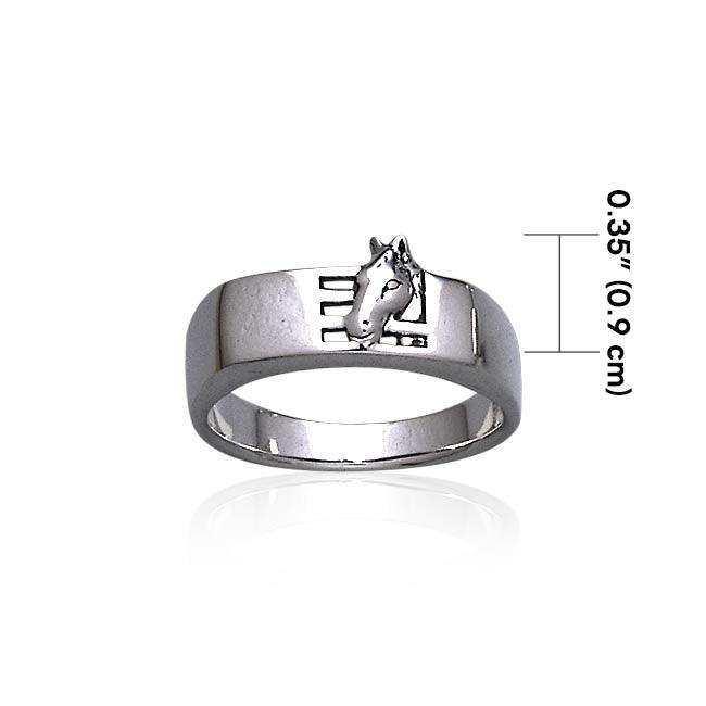 Horse Stables Silver Ring TR3569 Ring