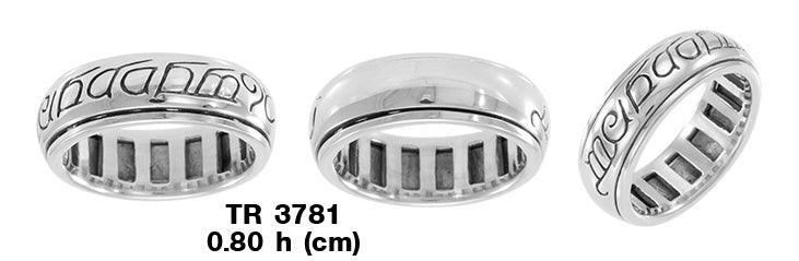 Stylized Elven Ring of Power Silver Spinner TR3781 - peterstone.dropshipping