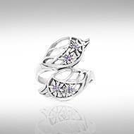 Flower and Leaf TRI1075 Ring
