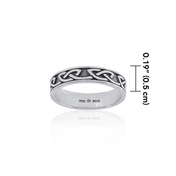 Simple Celtic Knot Sterling Silver Ring TRI1477 Ring
