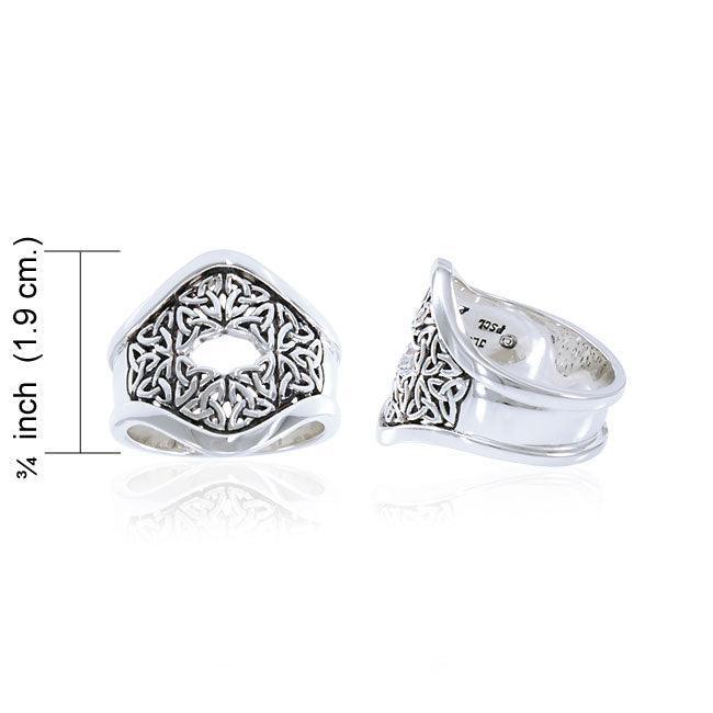 Bold Celtic Knot Ring TRI1488 Ring