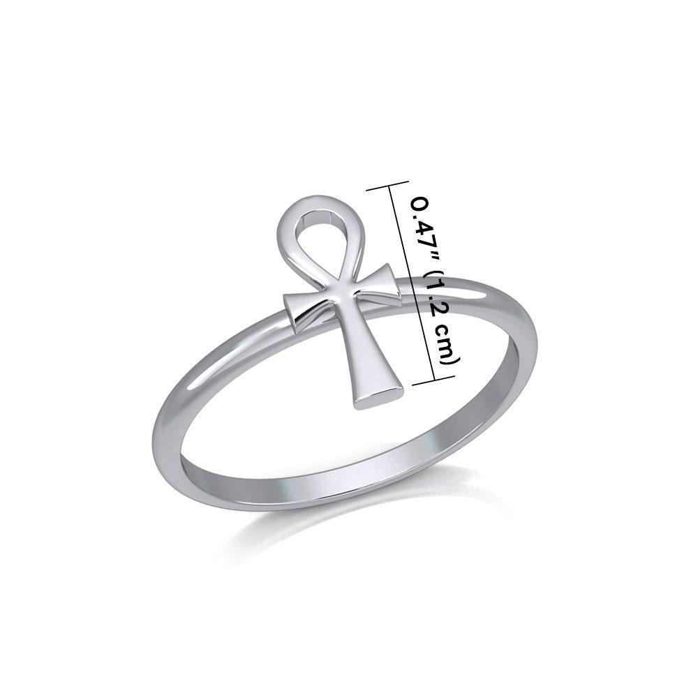 Egyptian Ankh Silver Ring TRI2055 Ring