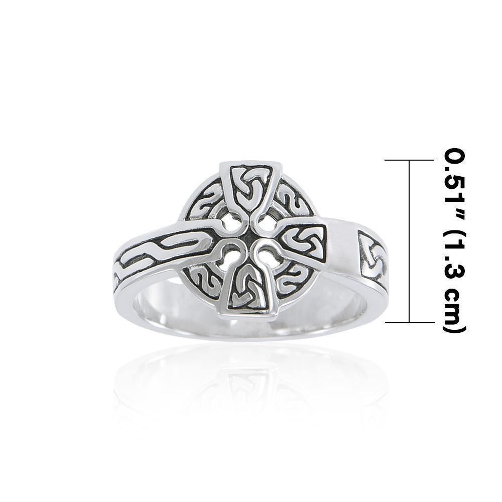 Sterling Silver Celtic Cross Ring TRI2105 Ring
