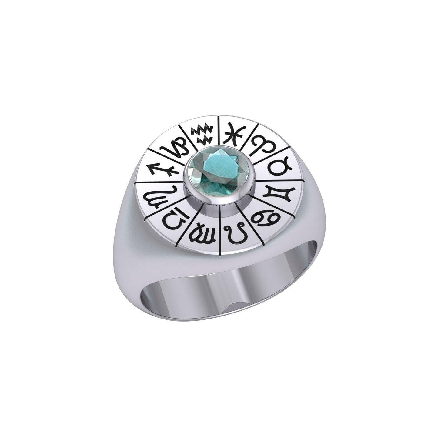 Wheel of the Year Silver Ring TRI487 - peterstone.dropshipping